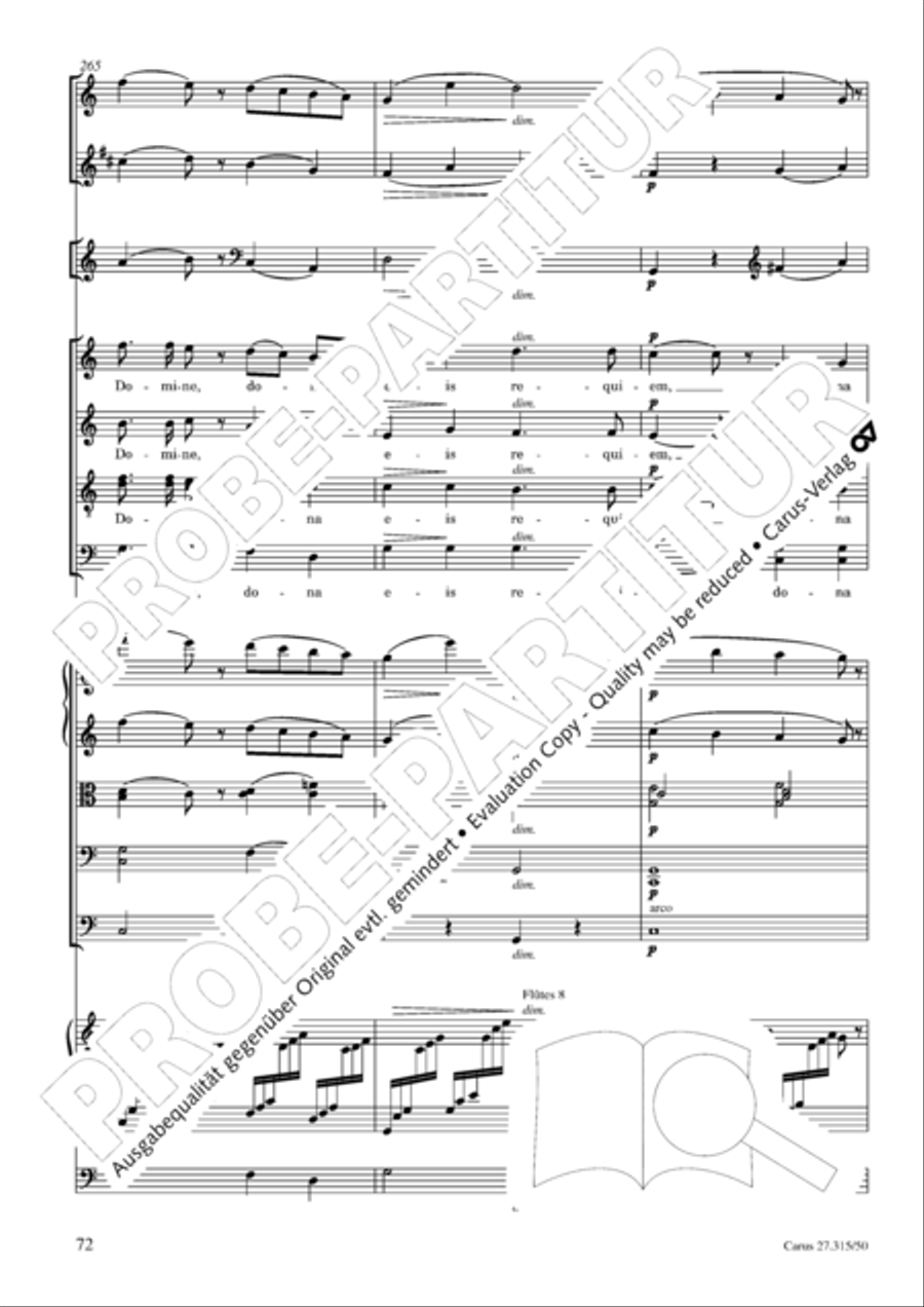 Requiem in C major 4-Part scores gallery preview page 75