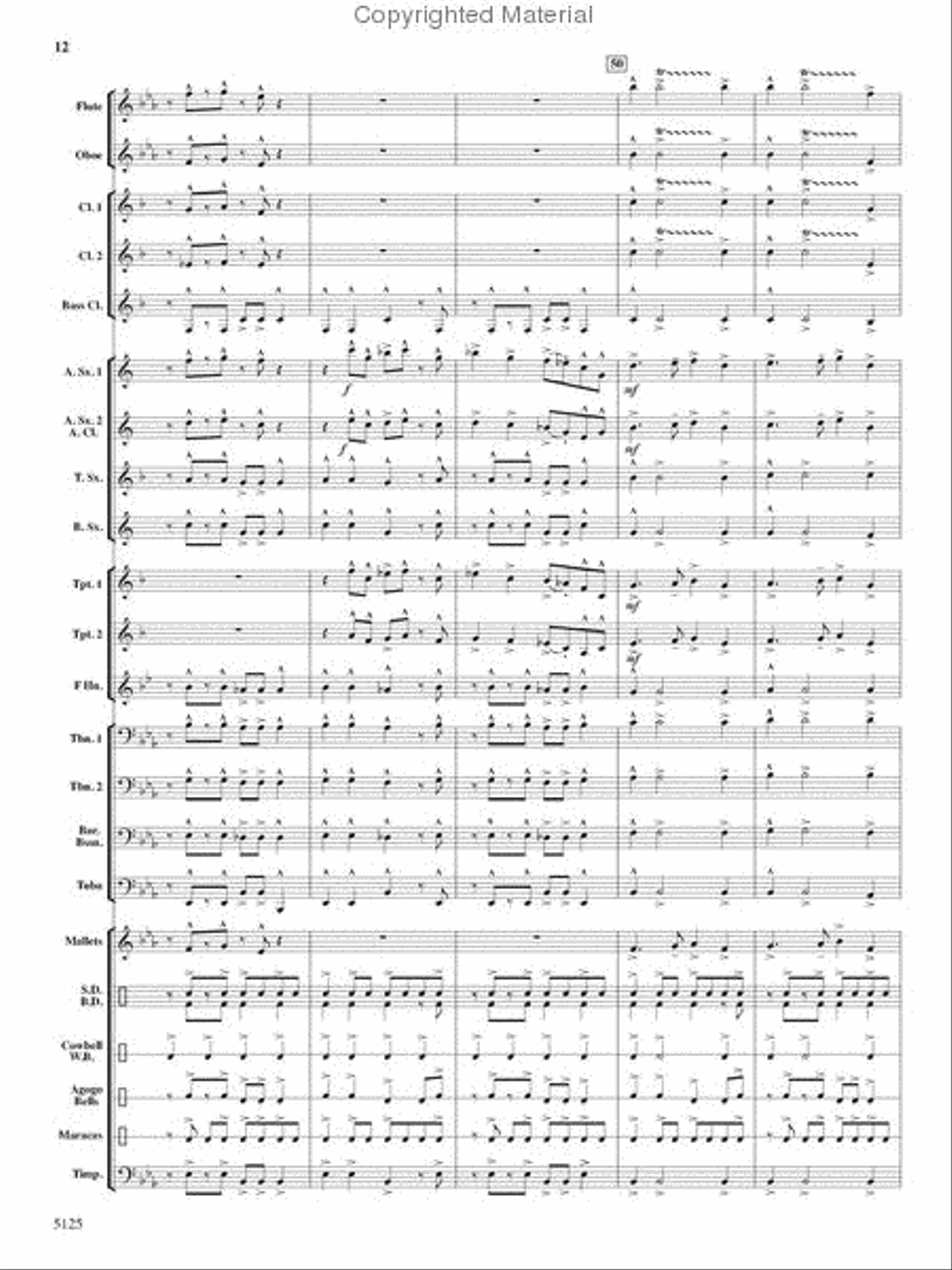 Deck the Halls With Chips and Salsa Concert Band scores gallery preview page 11