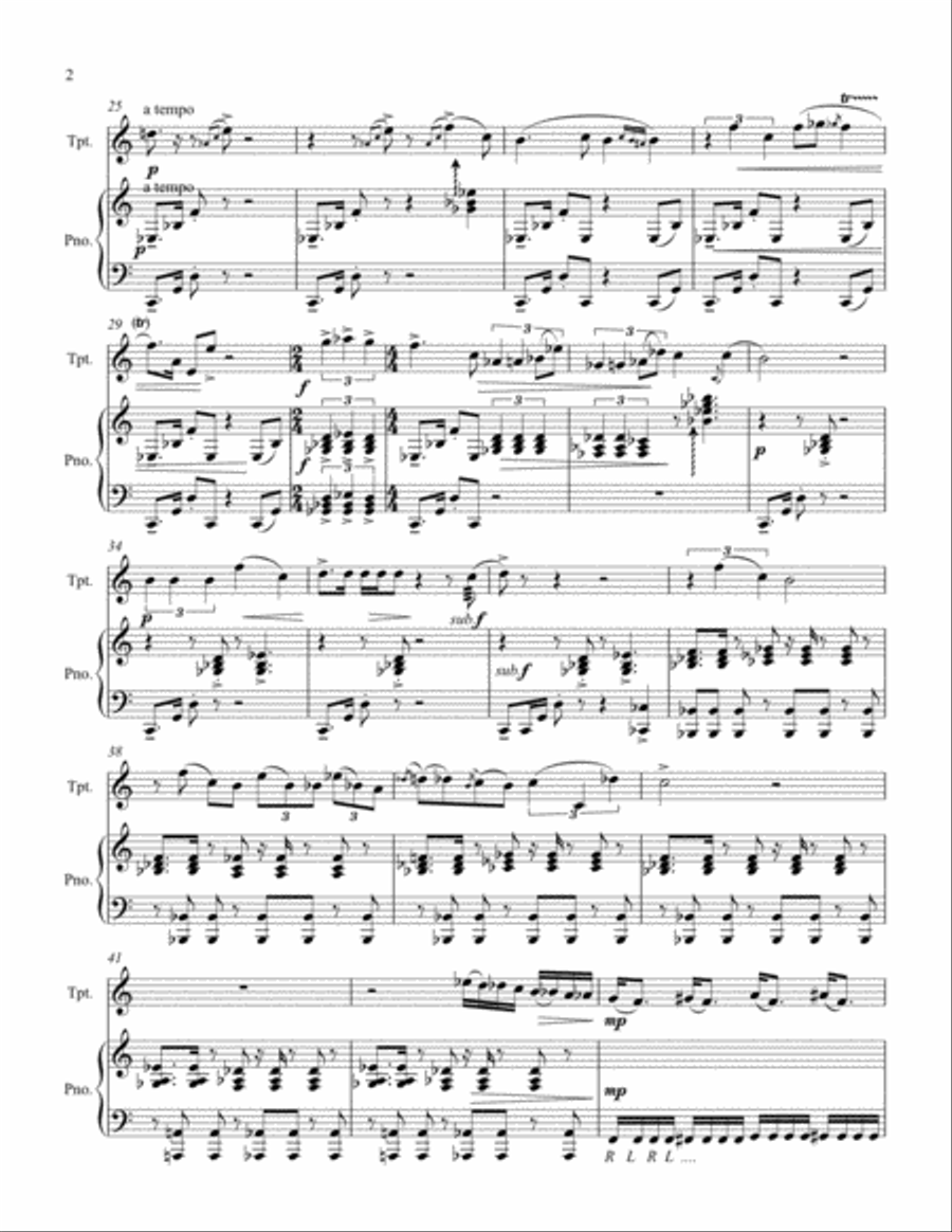 Sketches of Pain Trumpet Solo scores gallery preview page 6