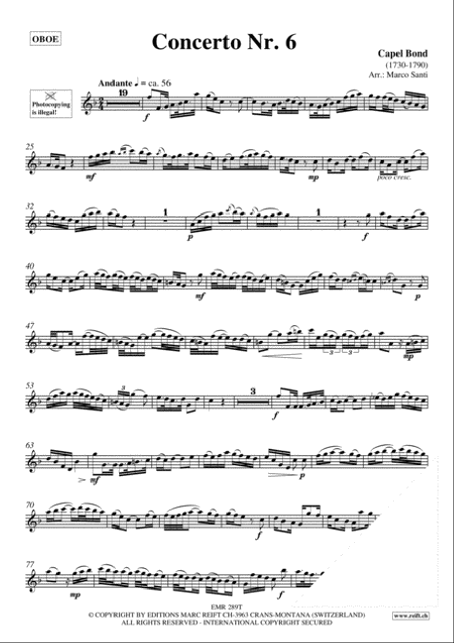 Concerto No. 6 Organ scores gallery preview page 3