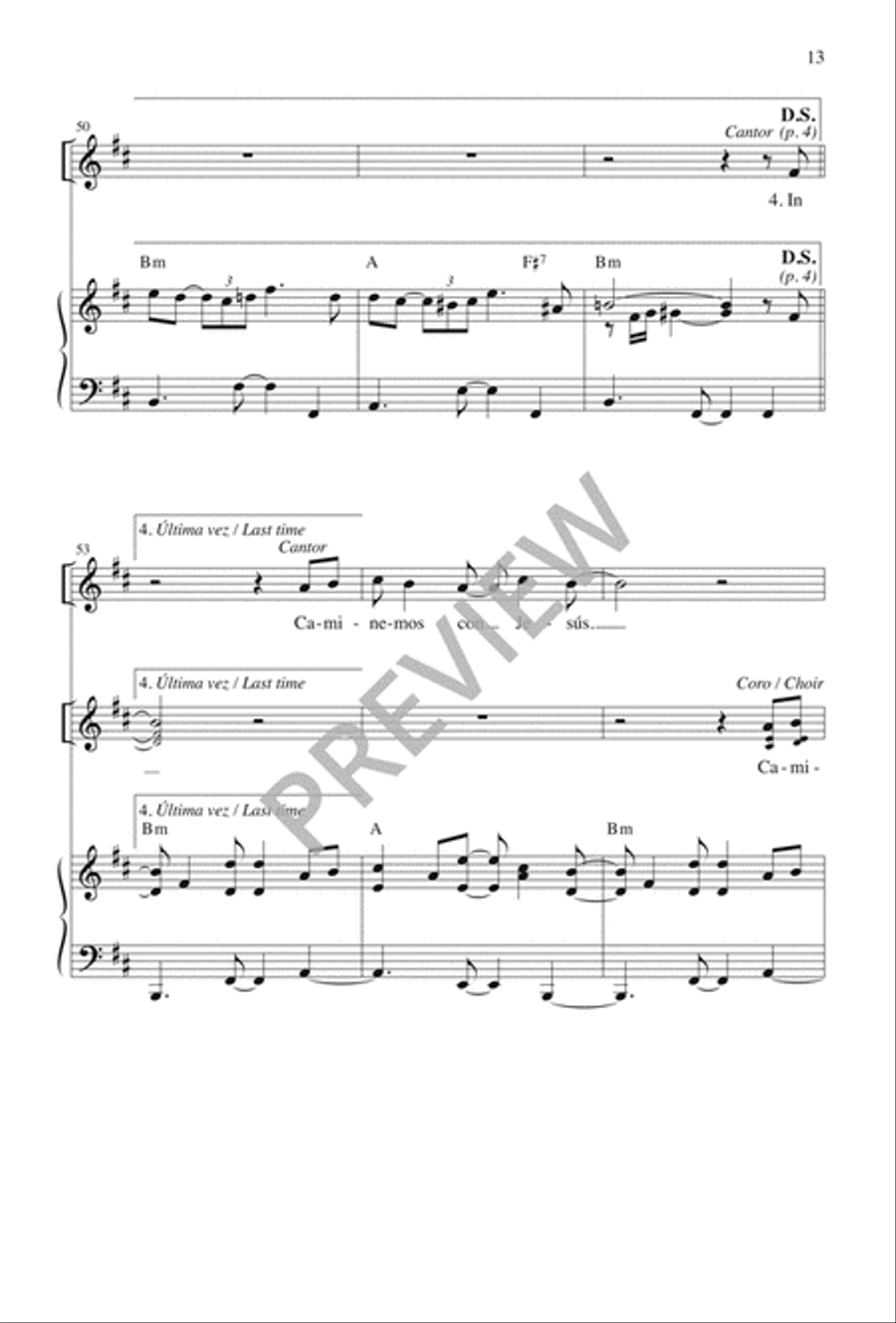 Caminemos con Jesús 3-Part scores gallery preview page 13