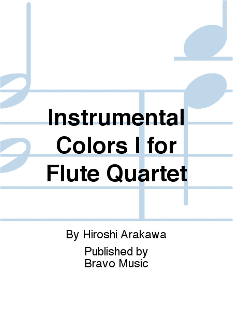 Instrumental Colors I for Flute Quartet Flute Quartet scores gallery preview page 1