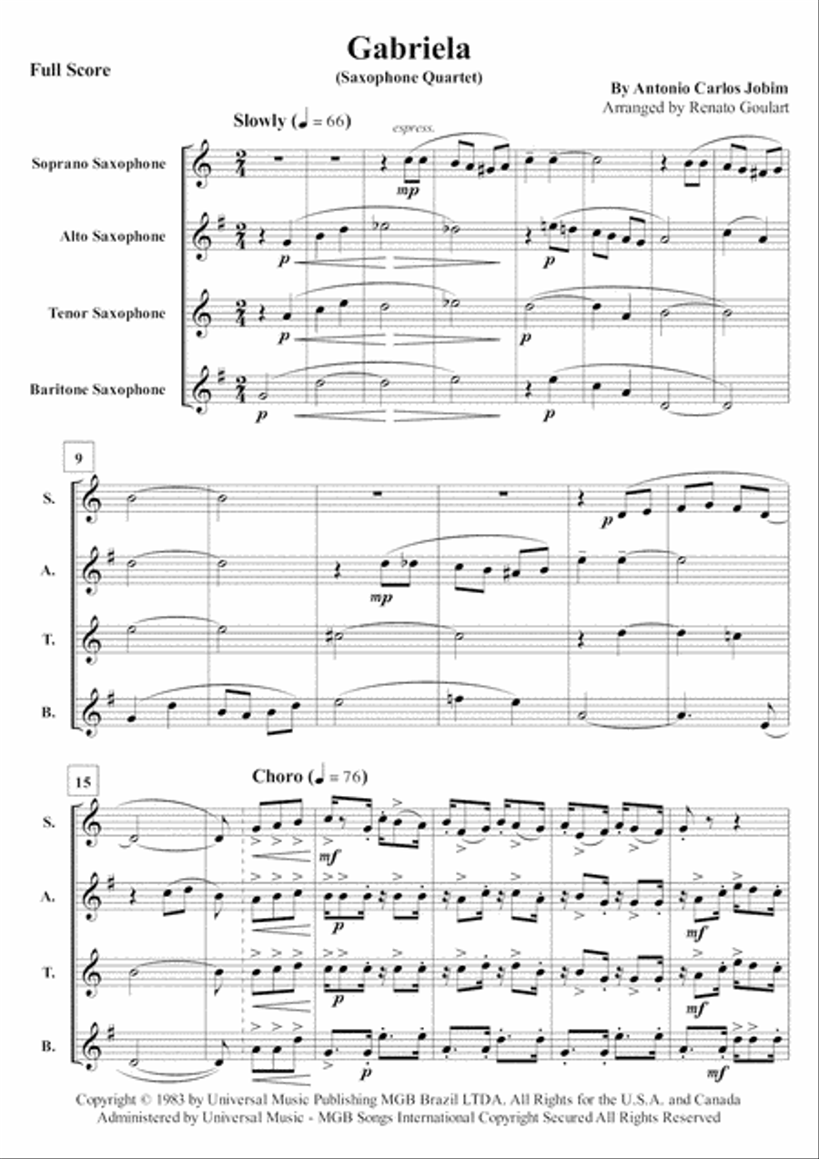 Gabriela Woodwind Quartet scores gallery preview page 2