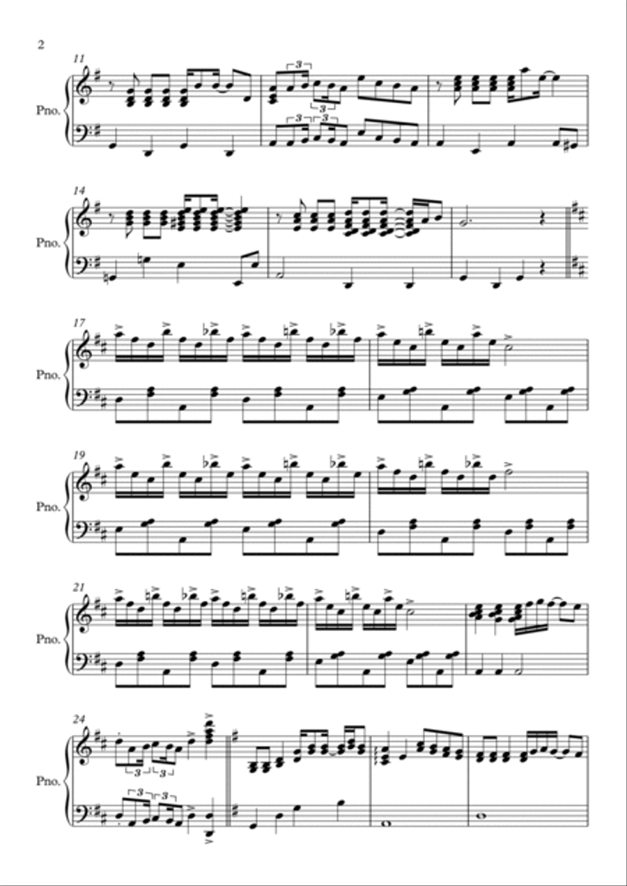 Lady Luna Rag Lady Luna Rag Piano Solo scores gallery preview page 2