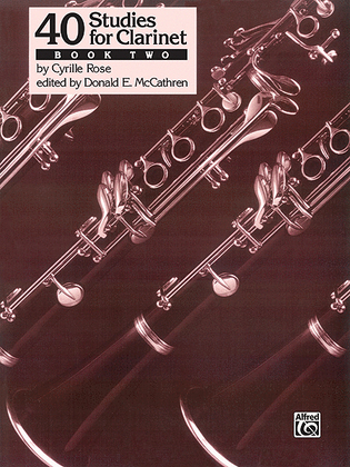 Book cover for 40 Studies for Clarinet, Book 2