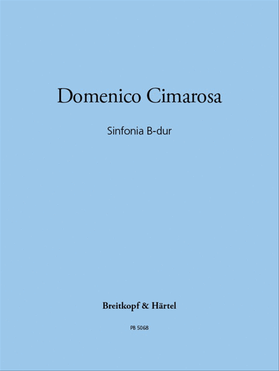 Sinfonia in Bb major Orchestra scores gallery preview page 1