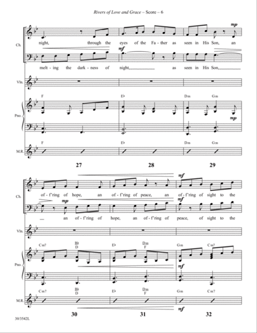 Rivers of Love and Grace - Instrumental Ensemble Score and Parts Choir scores gallery preview page 8