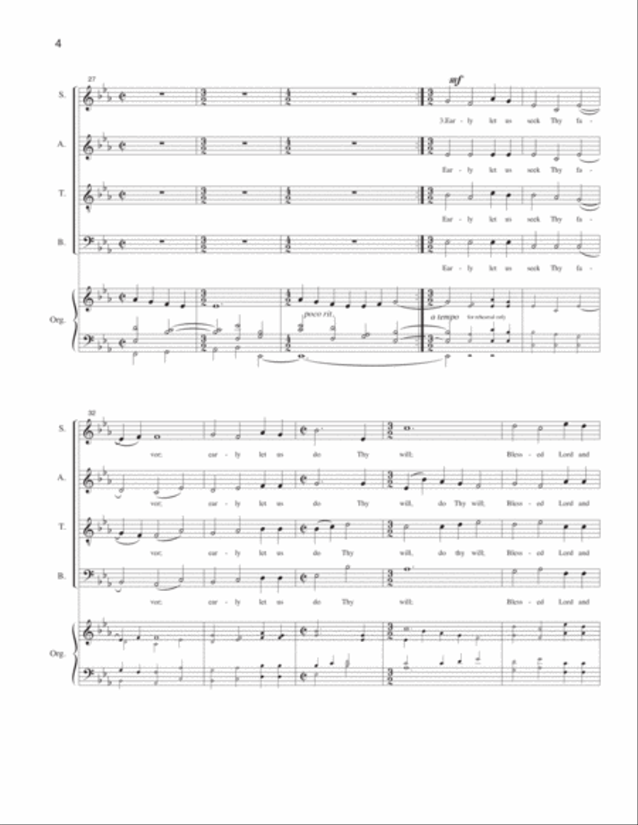 Savior Like a Shepherd Lead Us 4-Part scores gallery preview page 4