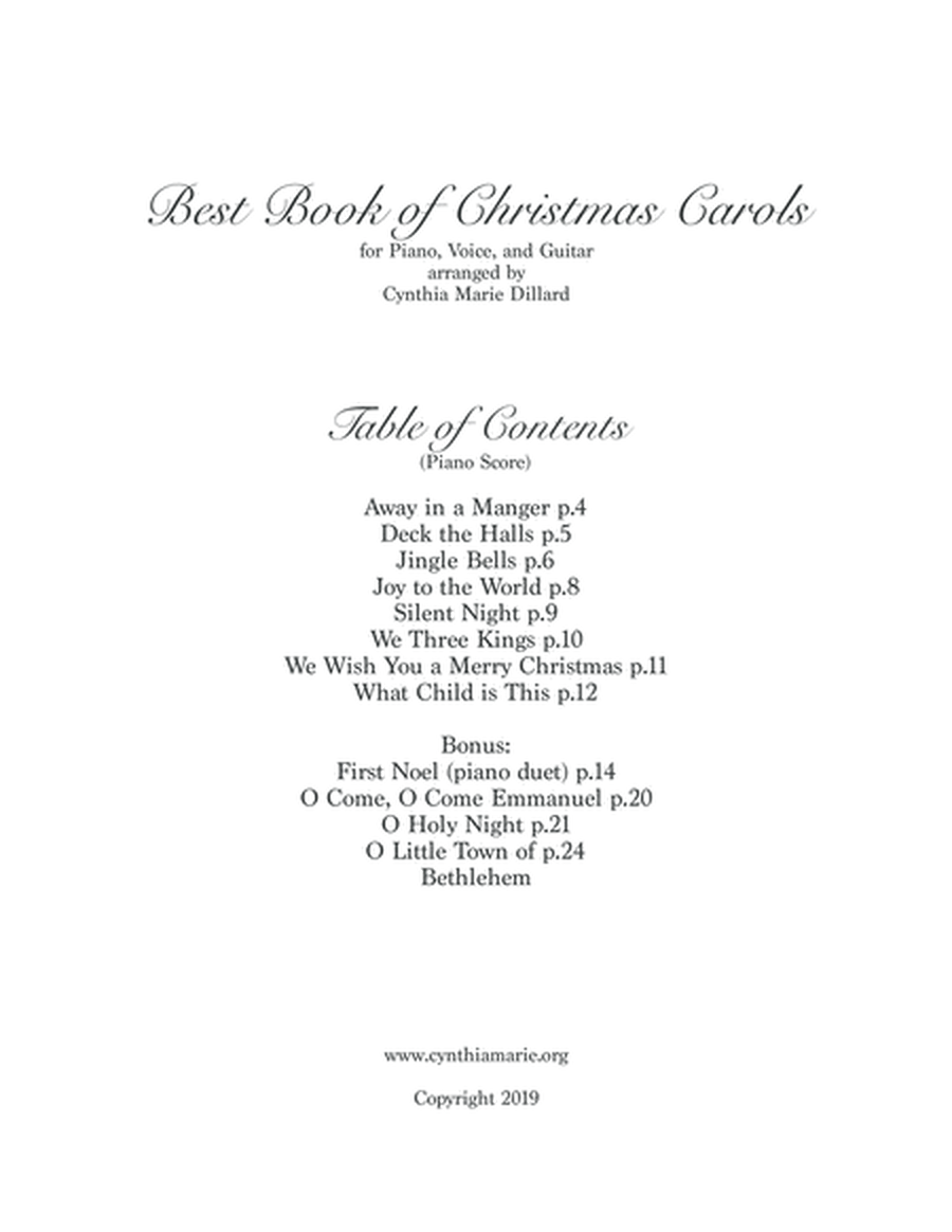 Best Book of Christmas Carols - Piano edition image number null