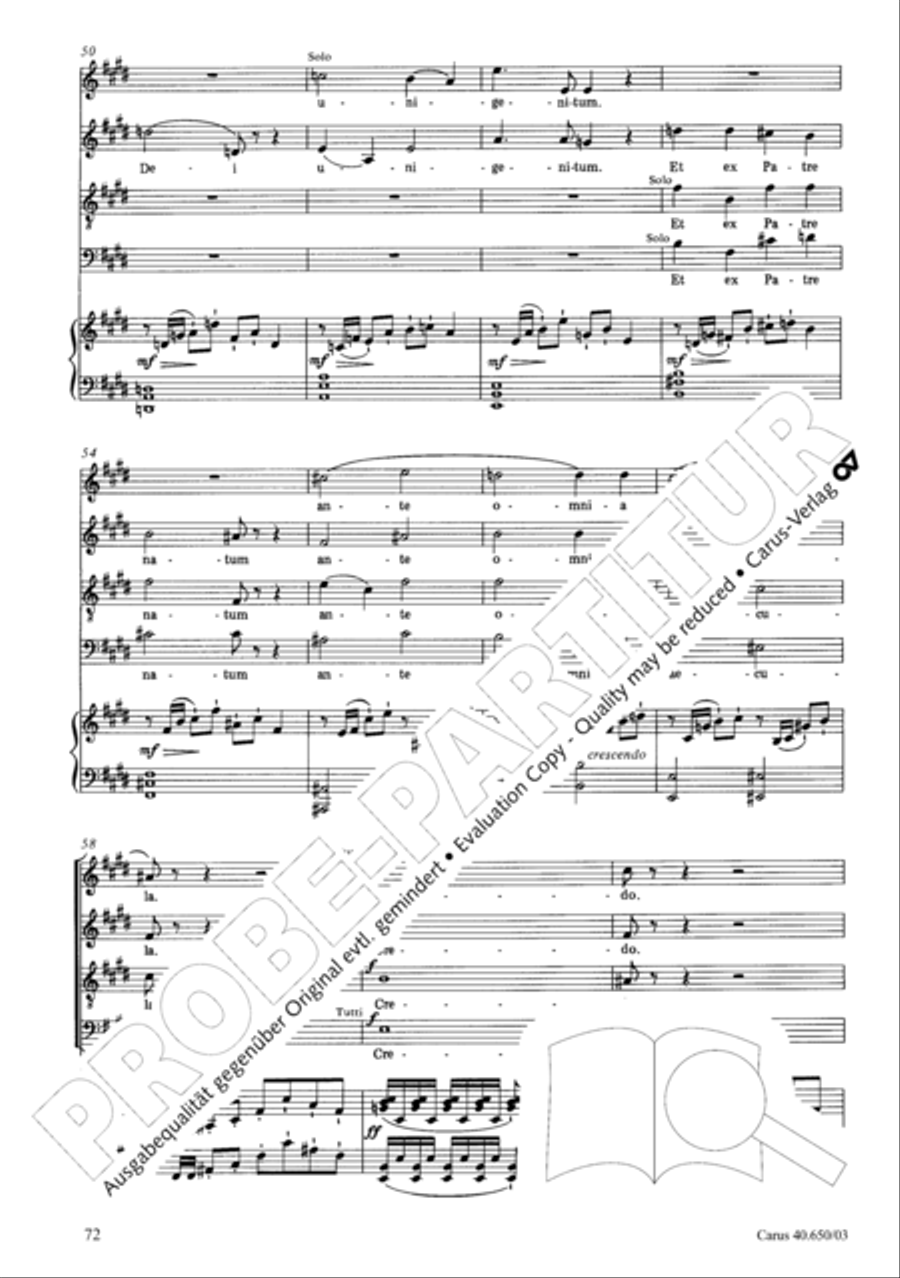 Petite Messe solennelle 4-Part scores gallery preview page 75