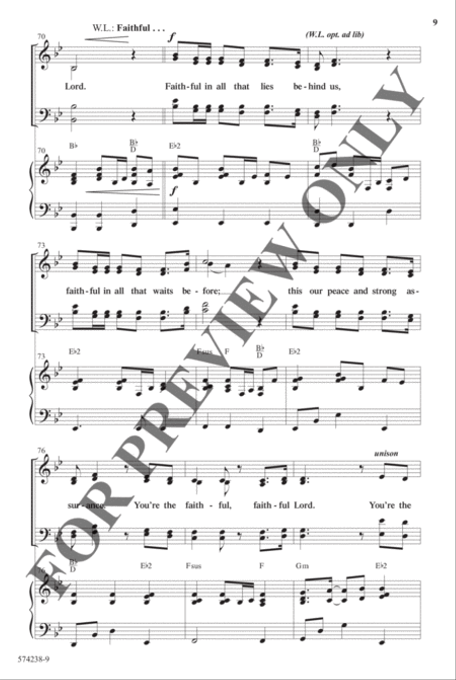 God's Faithfulness Medley - Anthem Choir scores gallery preview page 8