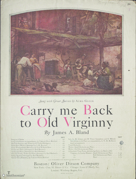 Carry me Back to Old Virginny