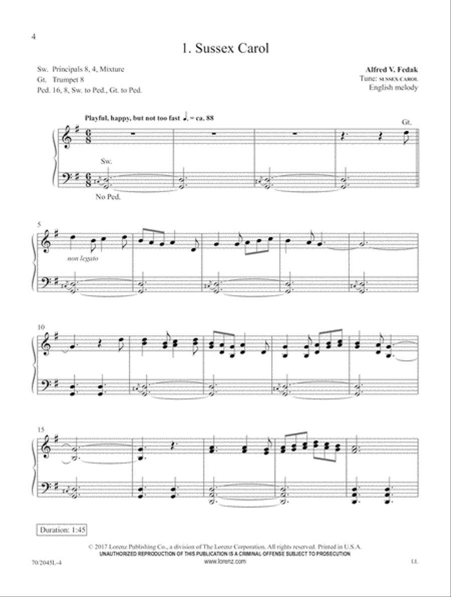A Ring of Carols (Digital Delivery) Organ scores gallery preview page 4