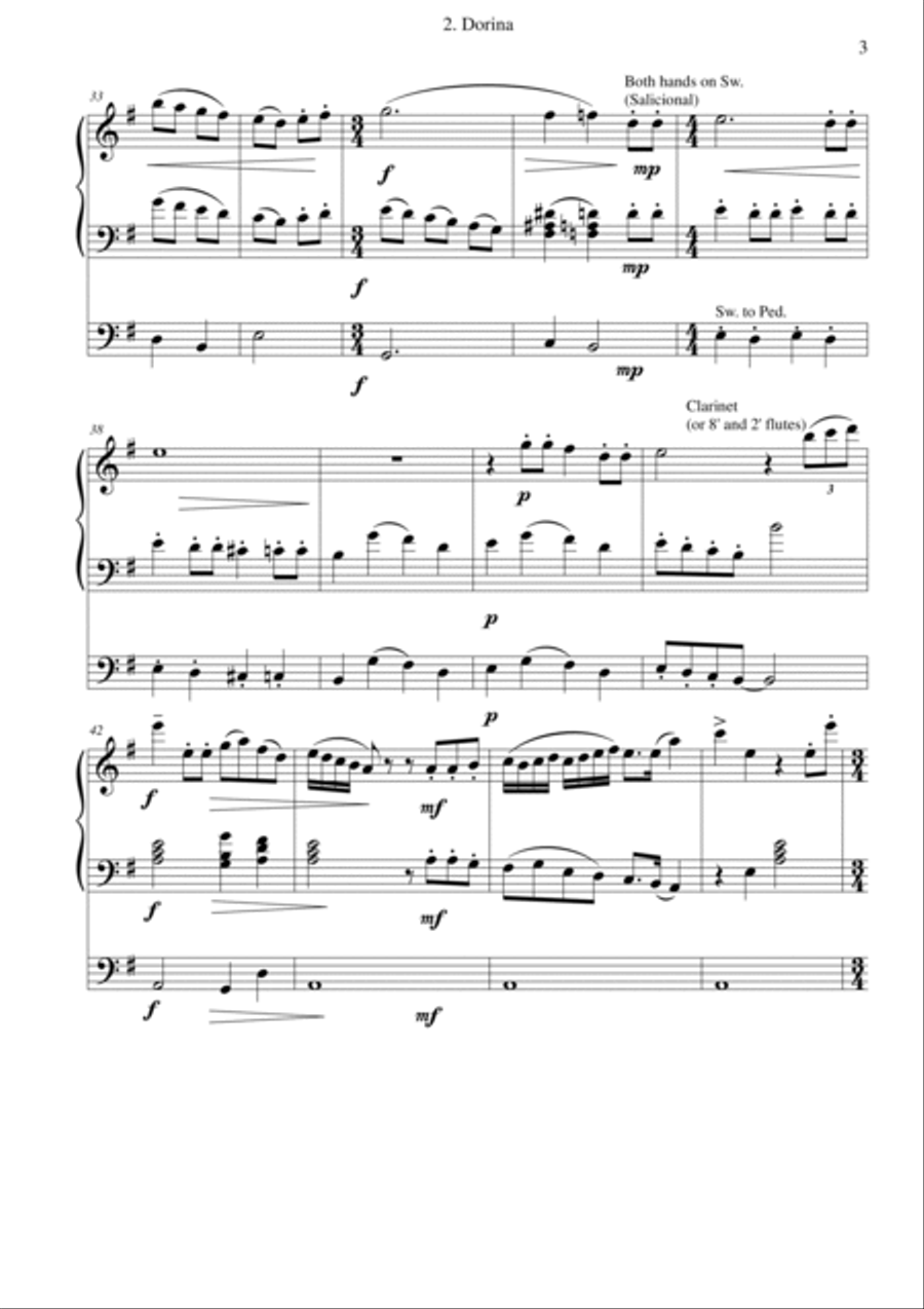 Dorina for organ Organ Solo scores gallery preview page 3