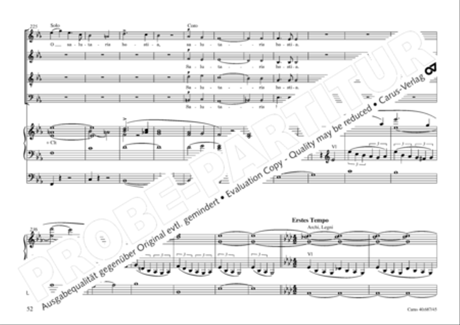Missa sacra C Minor 4-Part scores gallery preview page 53