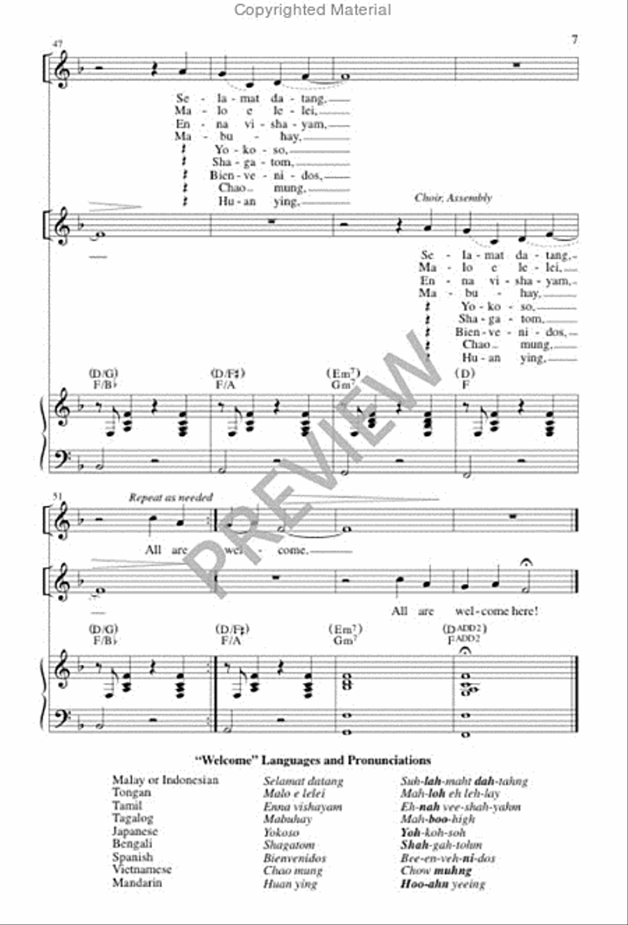 Welcome 4-Part scores gallery preview page 7
