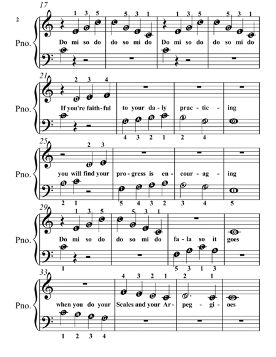 Scales And Arpeggios Scales And Arpeggios Easy Piano scores gallery preview page 2