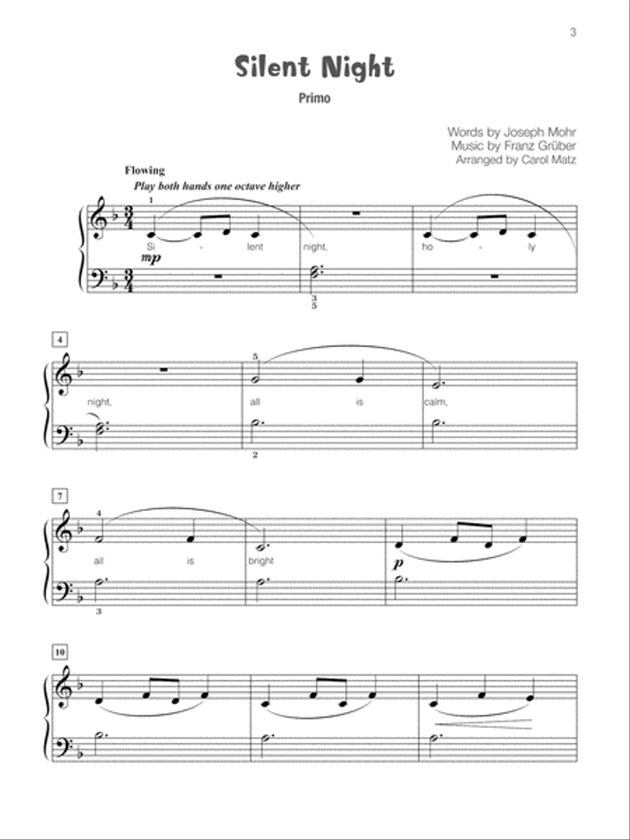 Famous & Fun Christmas Duets, Book 3 Small Ensemble scores gallery preview page 4