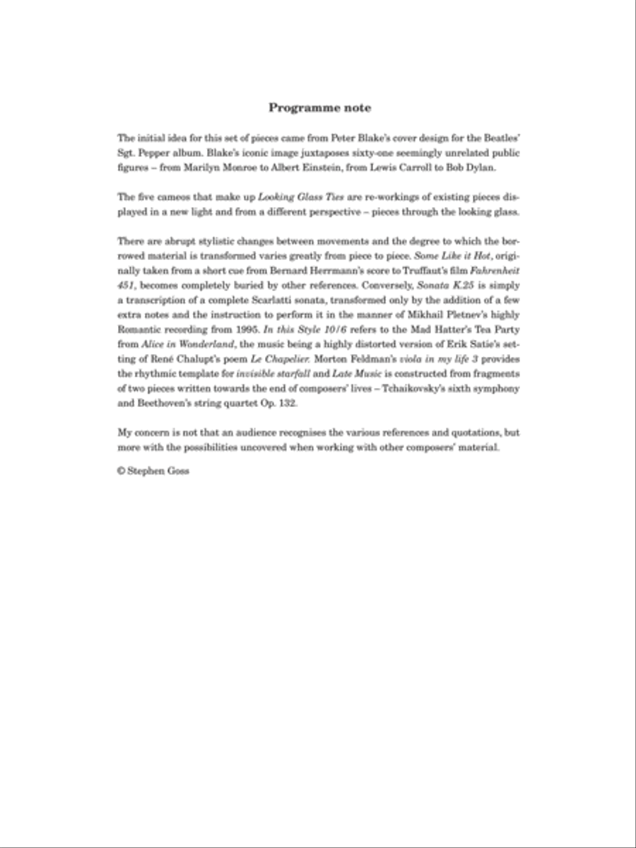 Looking Glass Ties Classical Guitar scores gallery preview page 2