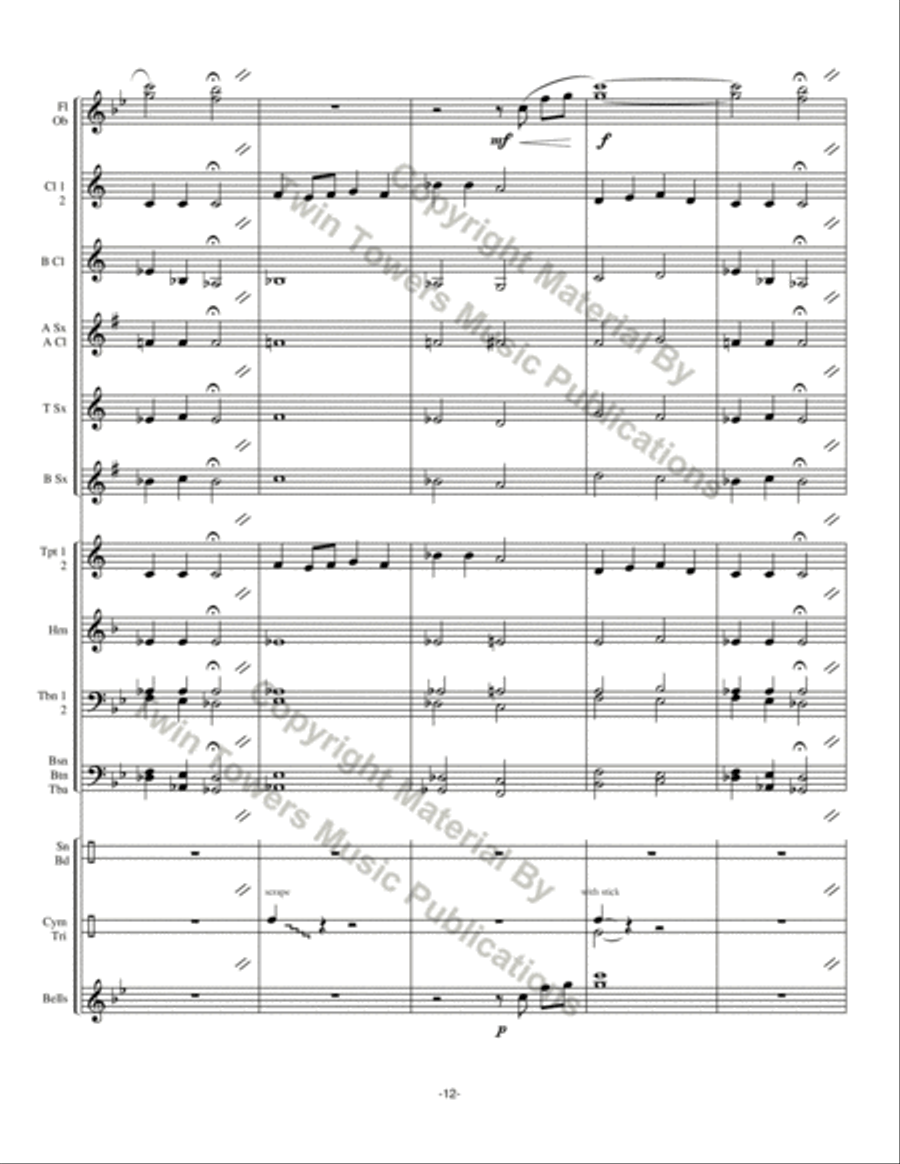 Chorale Prelude: For The Beauty of the Earth Concert Band scores gallery preview page 13