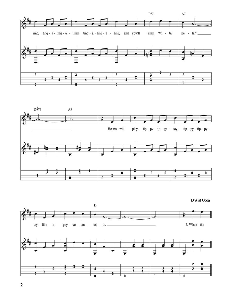 That's Amore (That's Love) Guitar Solo scores gallery preview page 2
