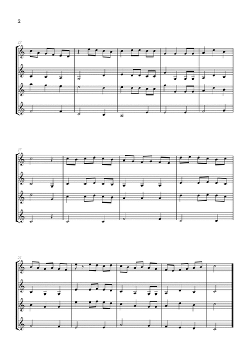 We Wish You a Merry Christmas for Sax Quartet • easy Christmas sheet music image number null