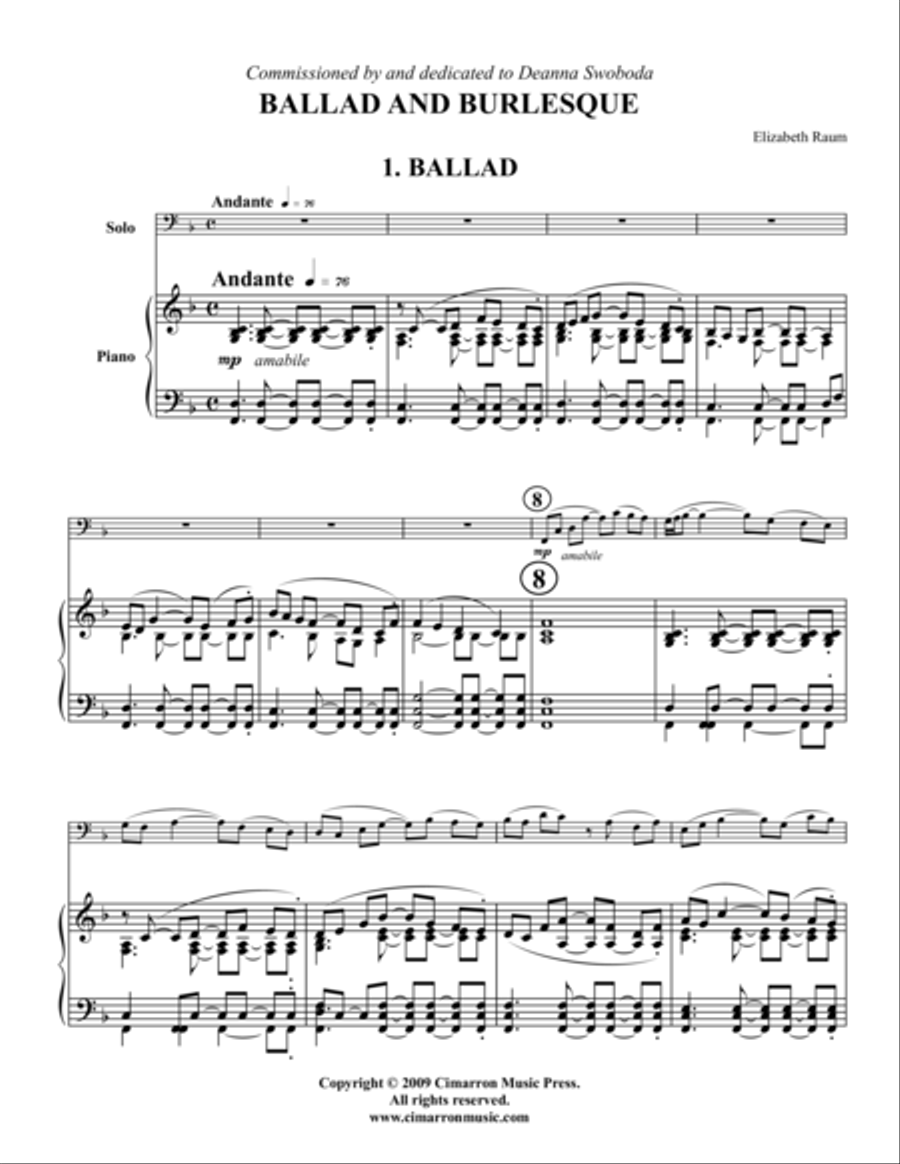 An American Portrait An American Portrait Euphonium scores gallery preview page 1