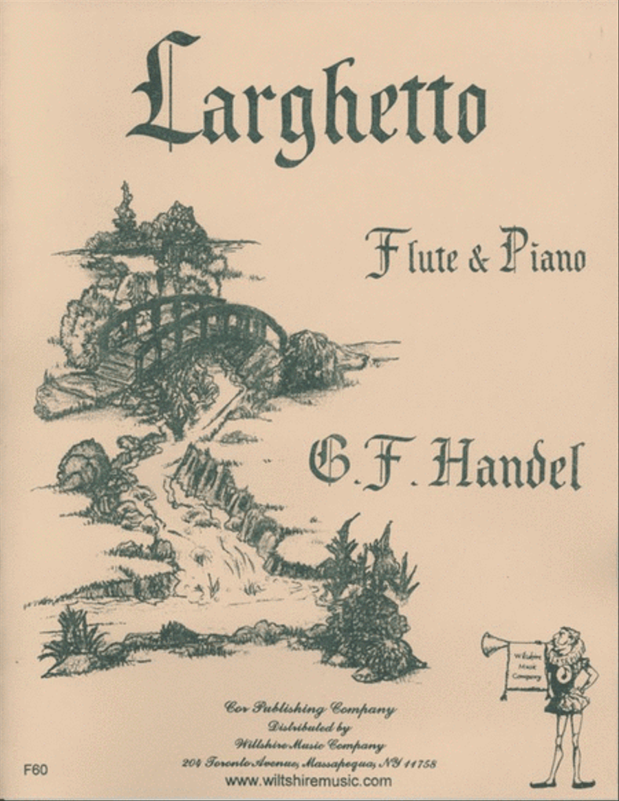 Larghetto in B Minor Flute Solo scores gallery preview page 1