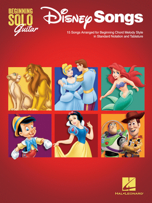 Book cover for Disney Songs – Beginning Solo Guitar