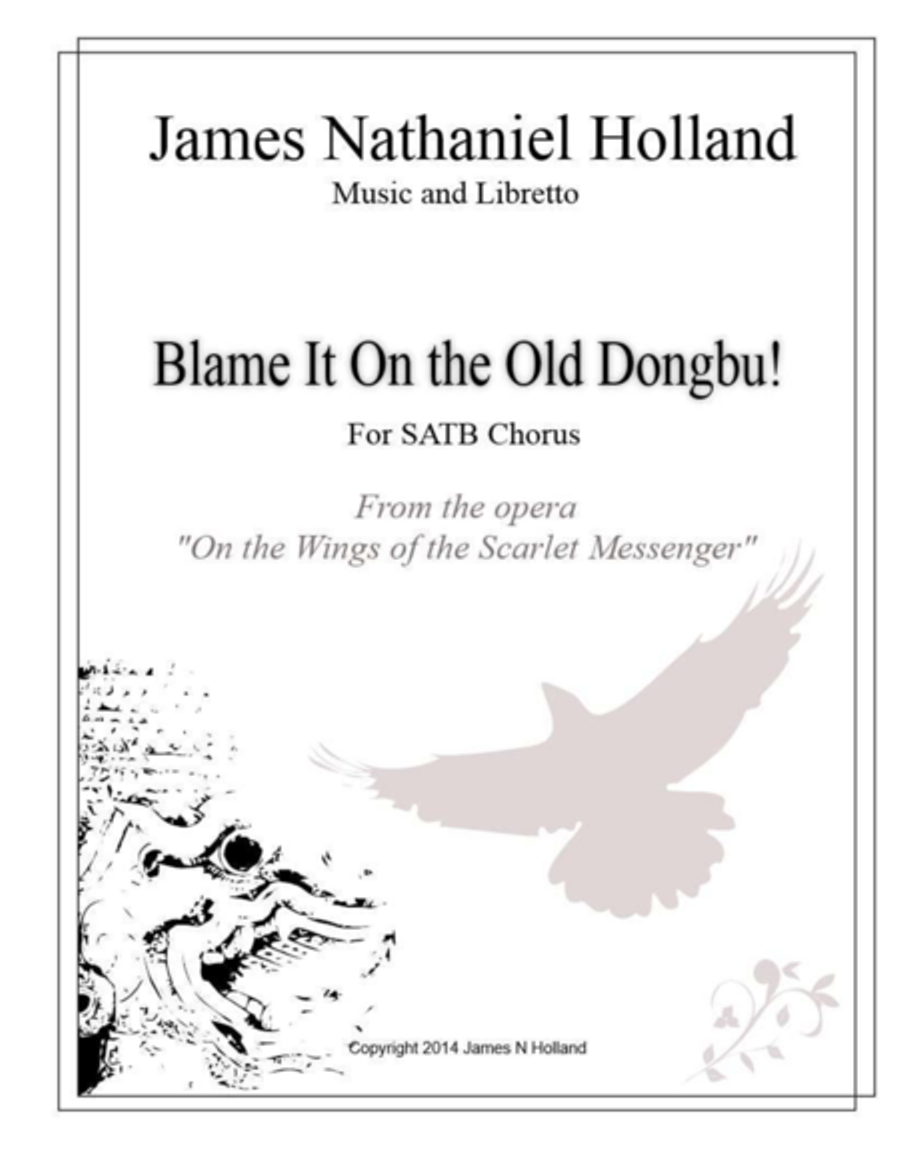 Blame it on the Old Dongbu! for SATB Chorus 4-Part scores gallery preview page 1