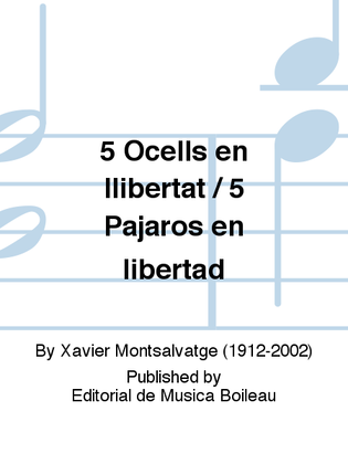 Book cover for 5 Ocells en llibertat / 5 Pajaros en libertad