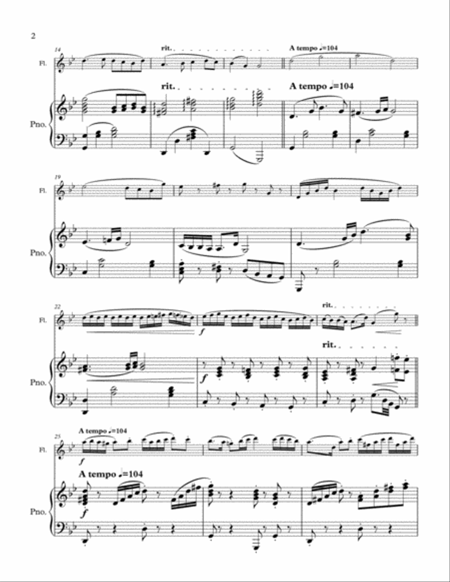 Korobeiniki (flute and piano) Korobeiniki (flute and piano) Flute Solo scores gallery preview page 2