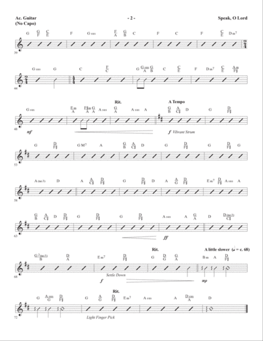 What Wondrous Hope (A Service of Promise, Grace and Life) - Capo Guitar Choir scores gallery preview page 4