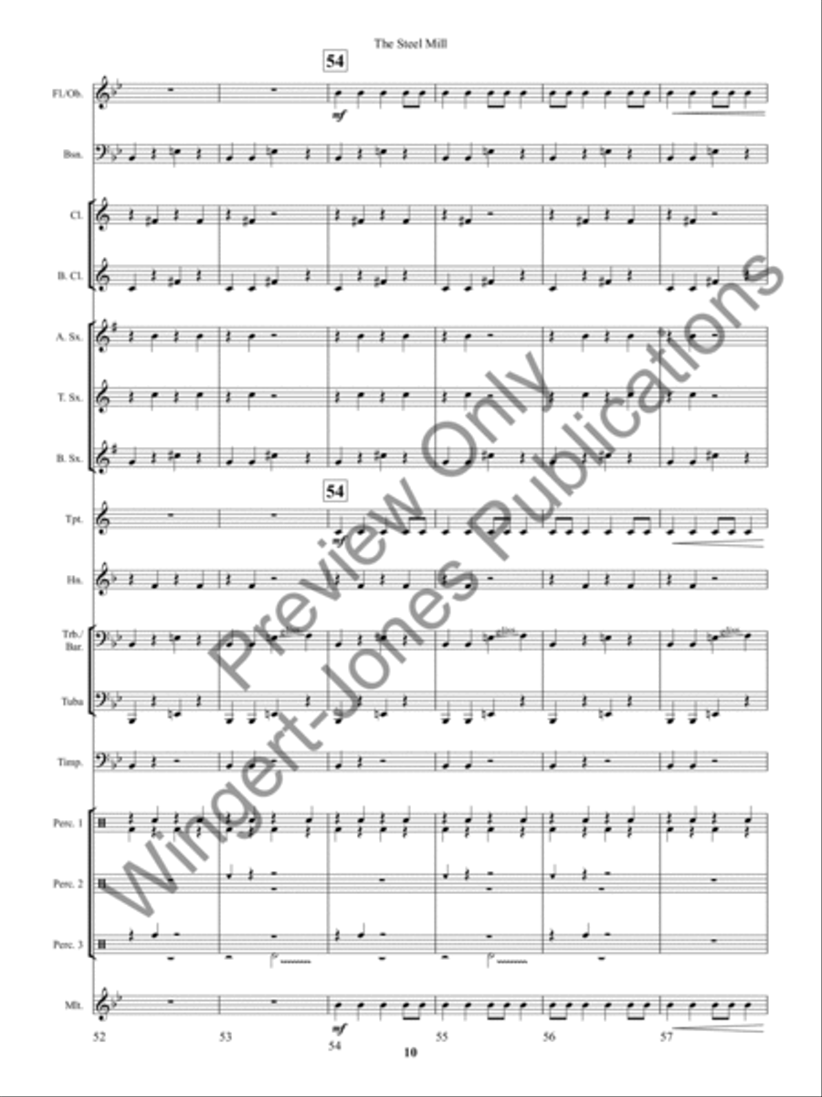 The Steel Mill The Steel Mill Concert Band scores gallery preview page 13