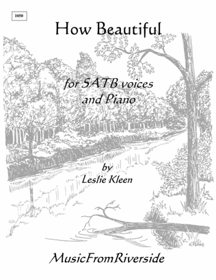 Book cover for How Beautiful for SATB and Piano