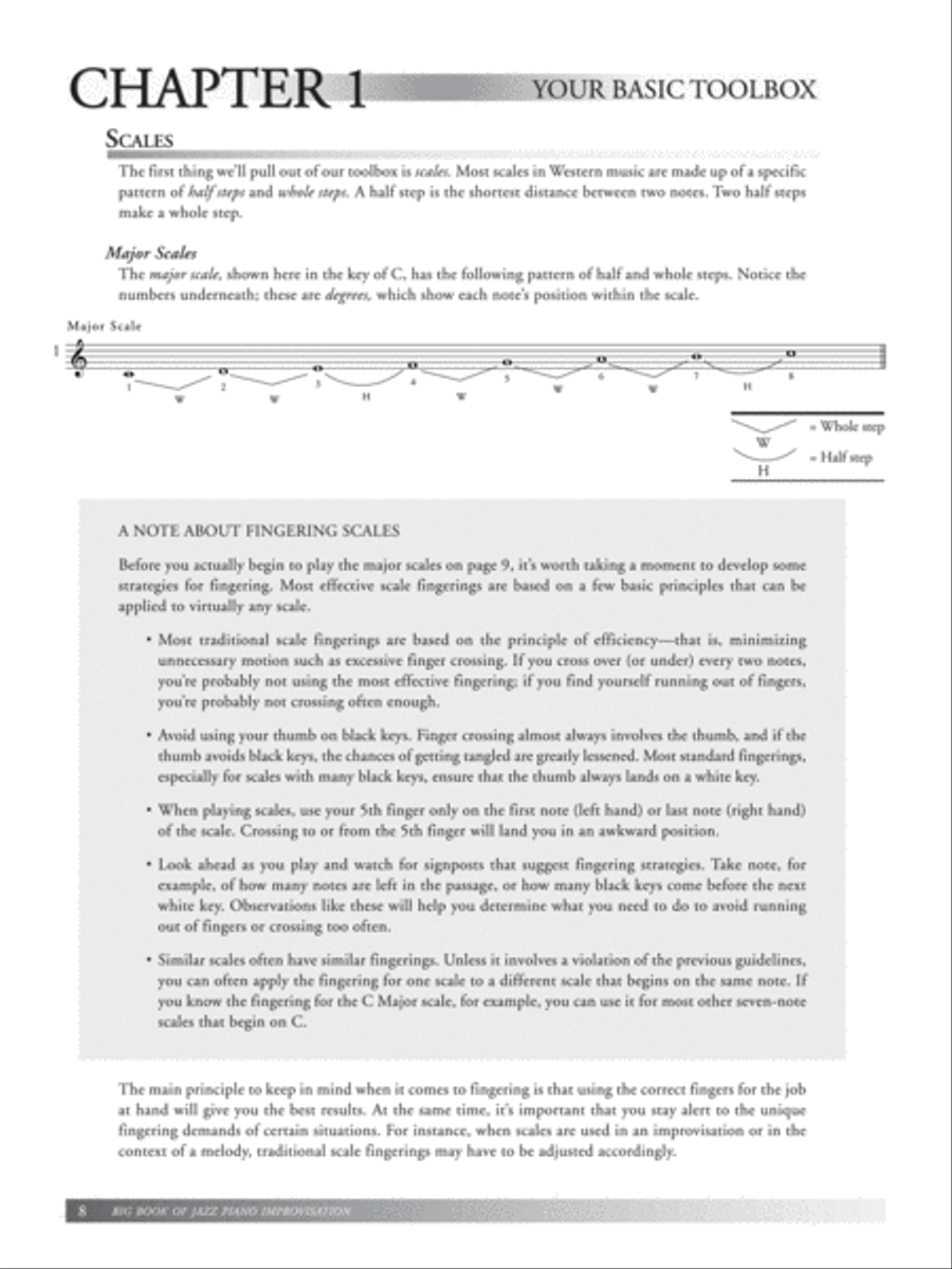 Big Book of Jazz Piano Improvisation Piano Method scores gallery preview page 4
