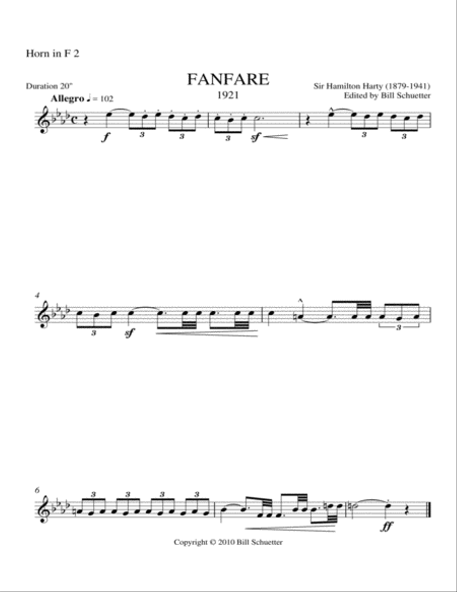 Fanfare Horn scores gallery preview page 3