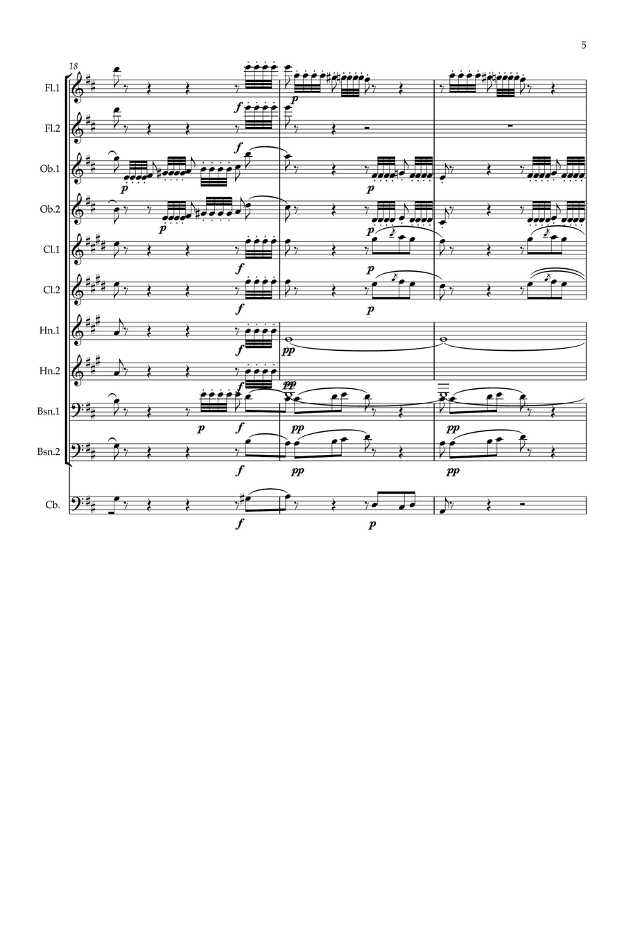 Rossini: The Barber of Seville Overture (Complete) - symphonic wind Large Ensemble scores gallery preview page 5