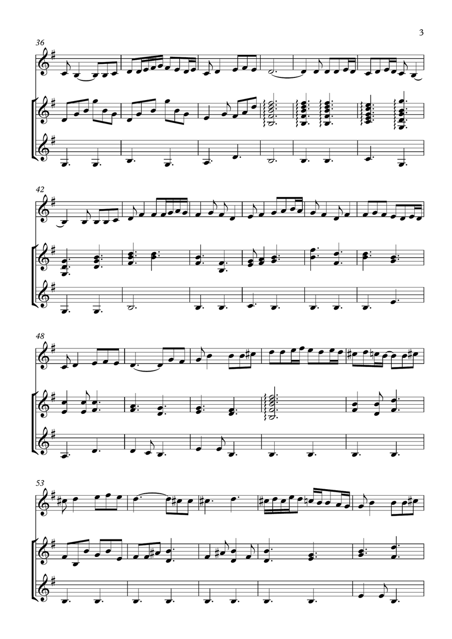 Amar Shonar Bangla Small Ensemble scores gallery preview page 3