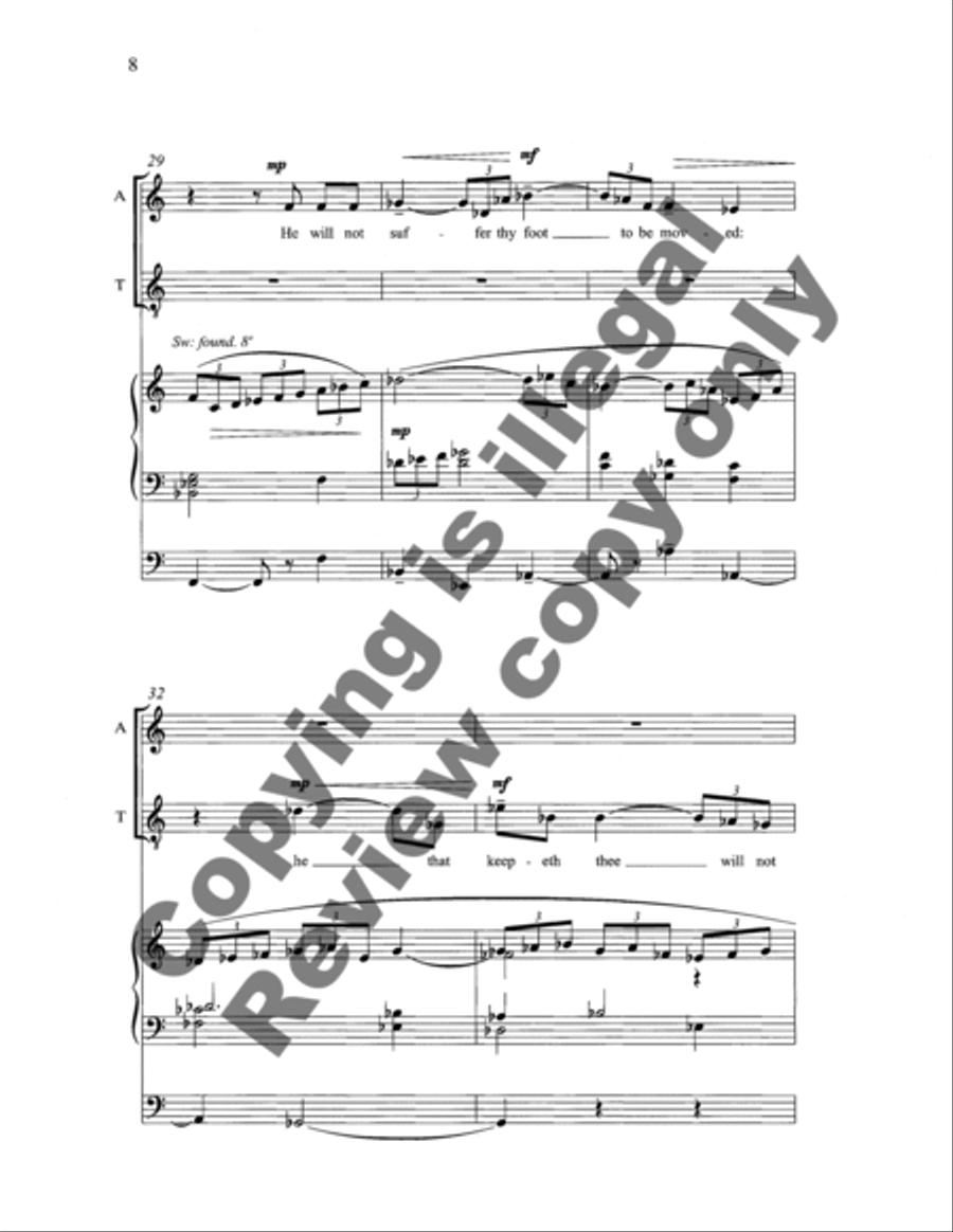 Psalm 121 4-Part scores gallery preview page 11