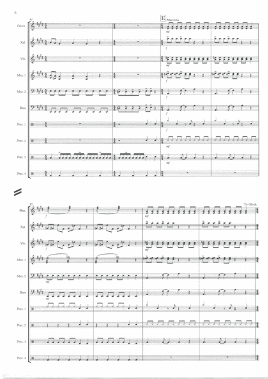 Saskia Hamilton Percussion Ensemble scores gallery preview page 6