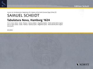 Book cover for Tabulatura Nova, Hamburg 1624 – Part 3