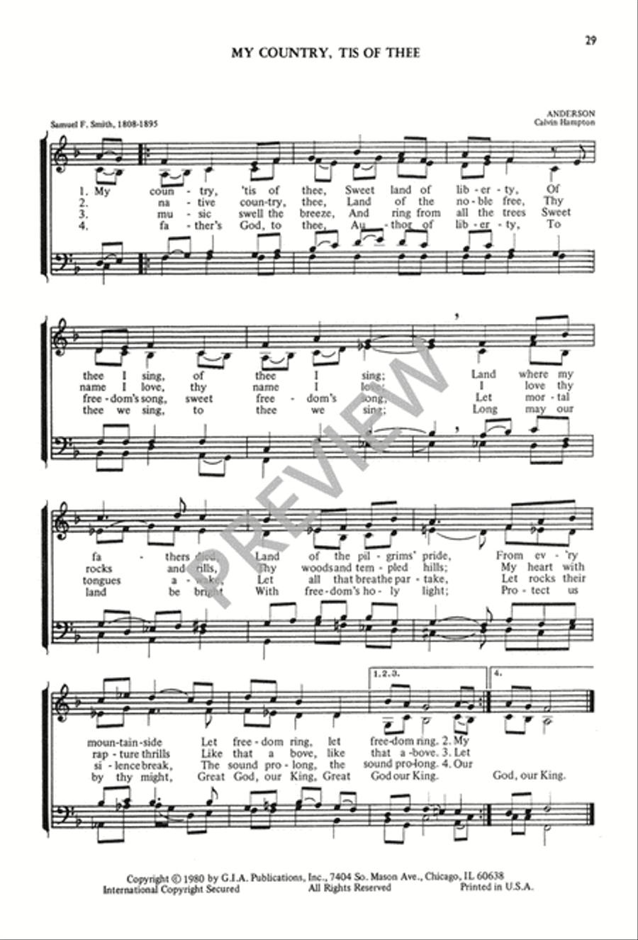 The Calvin Hampton Hymnary 4-Part scores gallery preview page 33