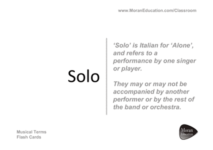 Musical Terms Flash Cards