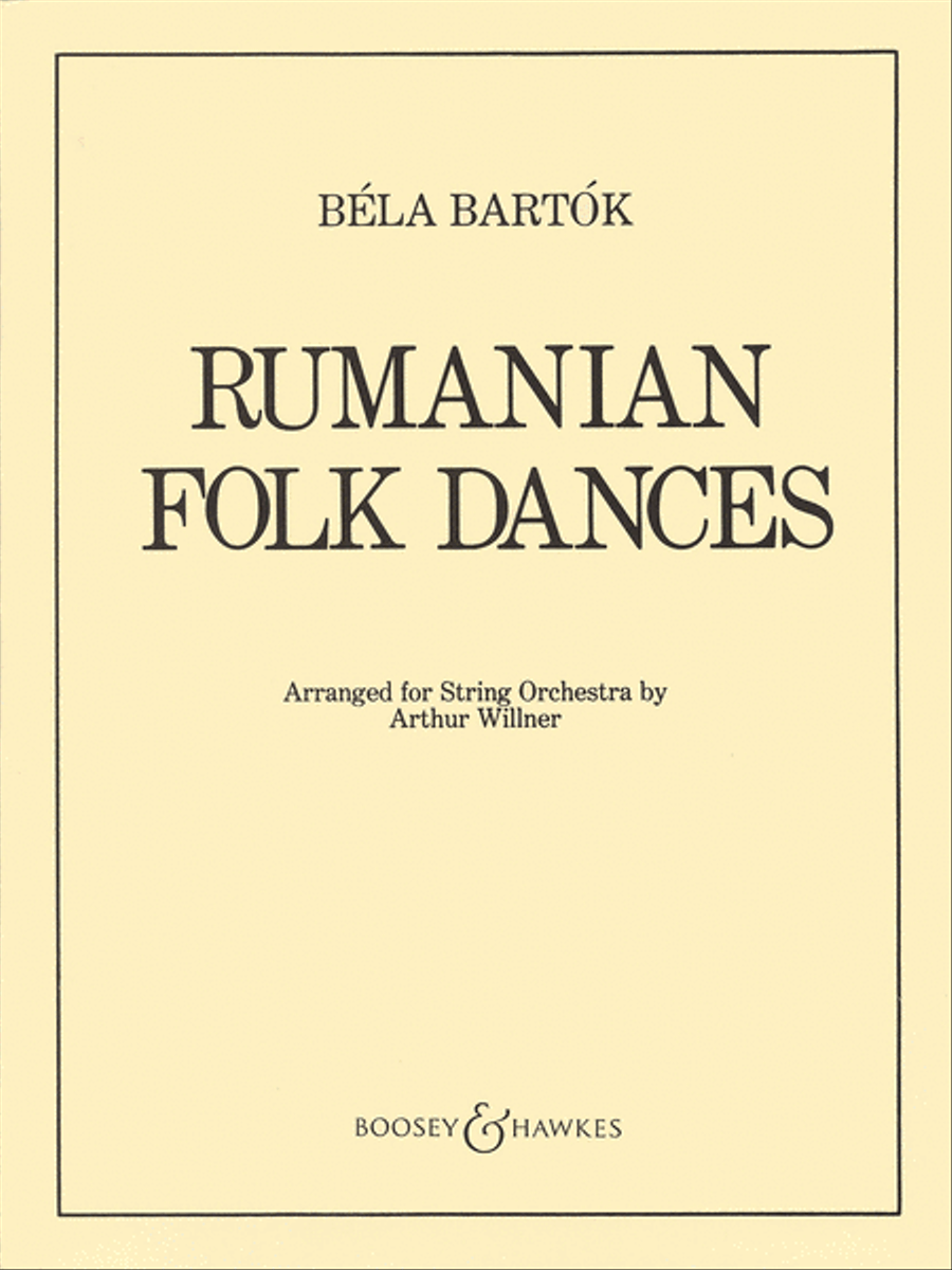 Rumanian Folk Dances Orchestra scores gallery preview page 1