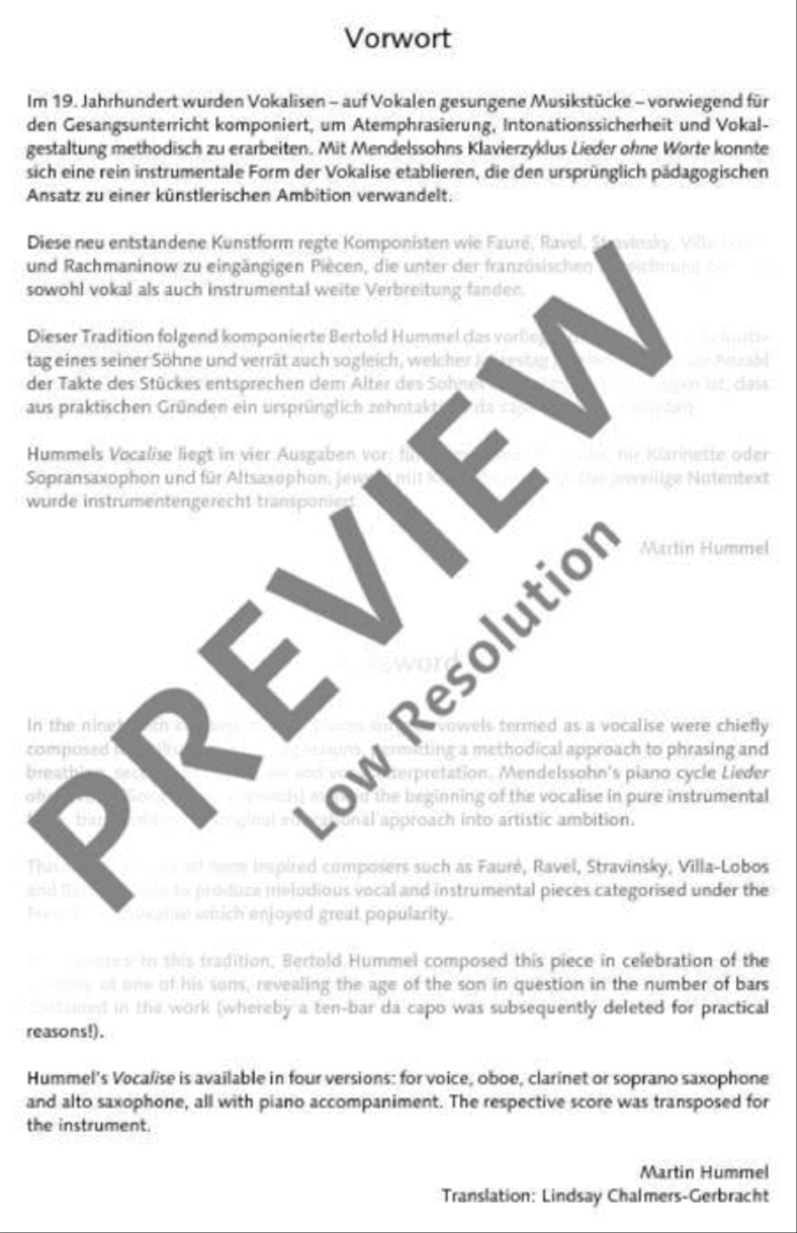 Vocalise Vocalise Medium Voice scores gallery preview page 3