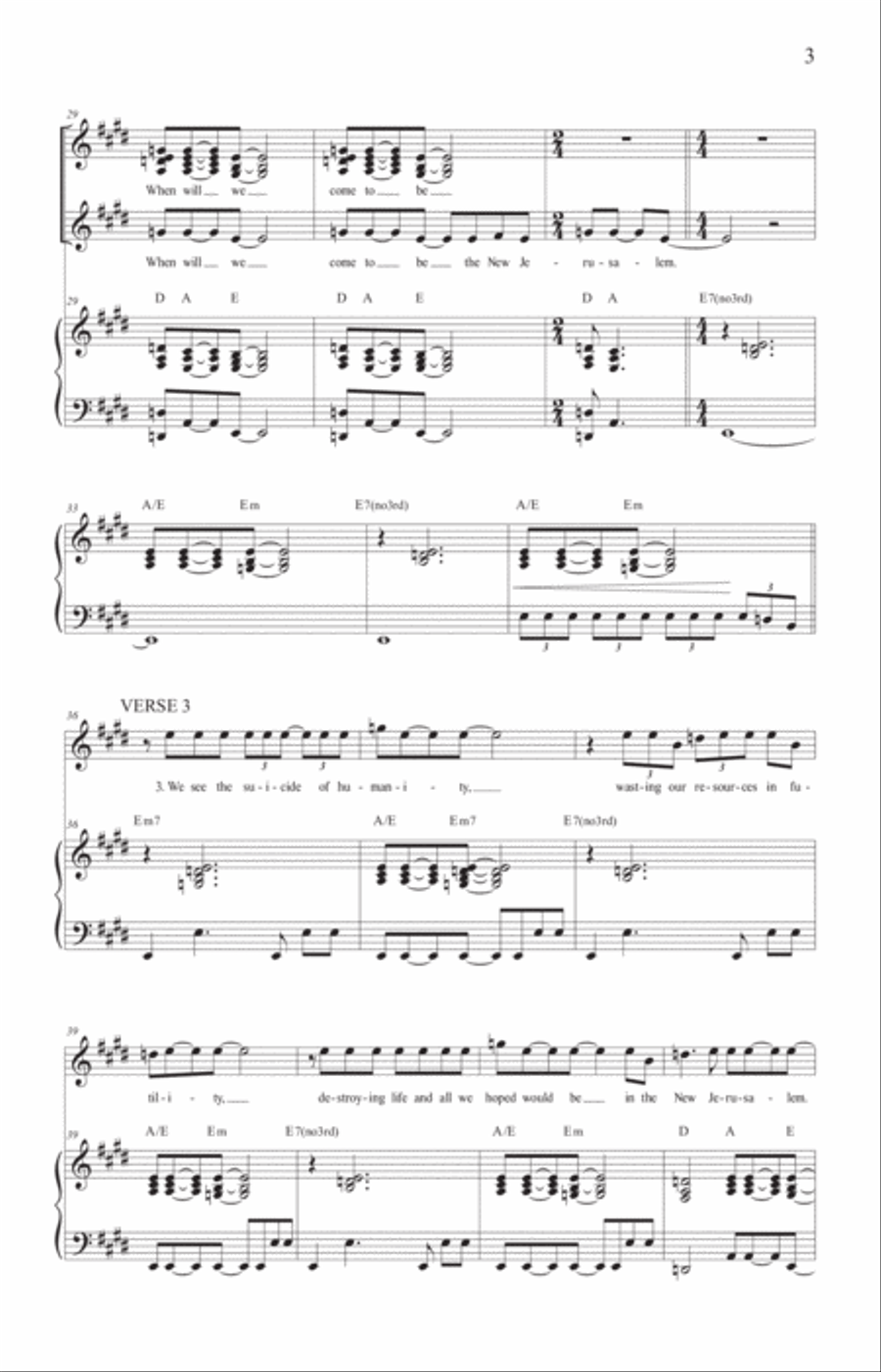 When Will We Be the New Jerusalem 4-Part scores gallery preview page 4
