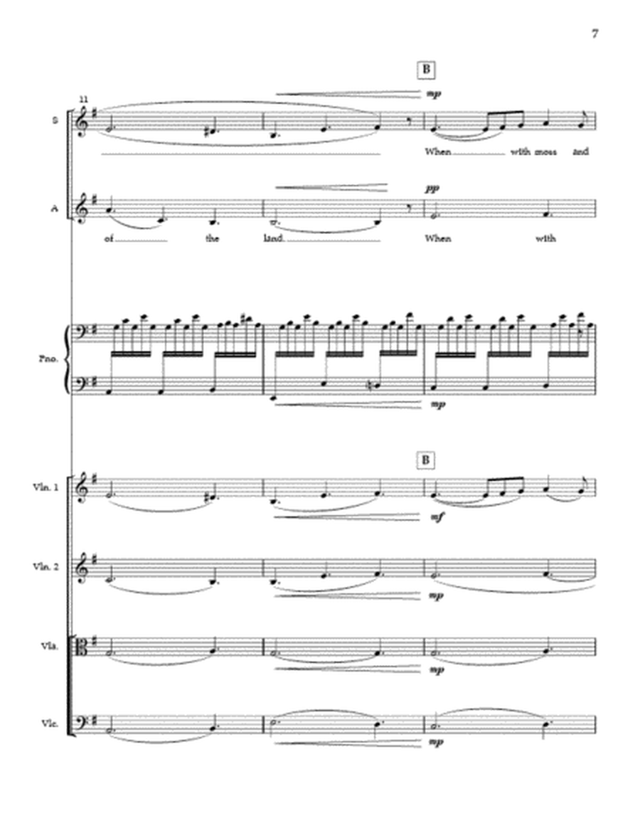The Rose (SA) - Full Score and String Quartet Parts