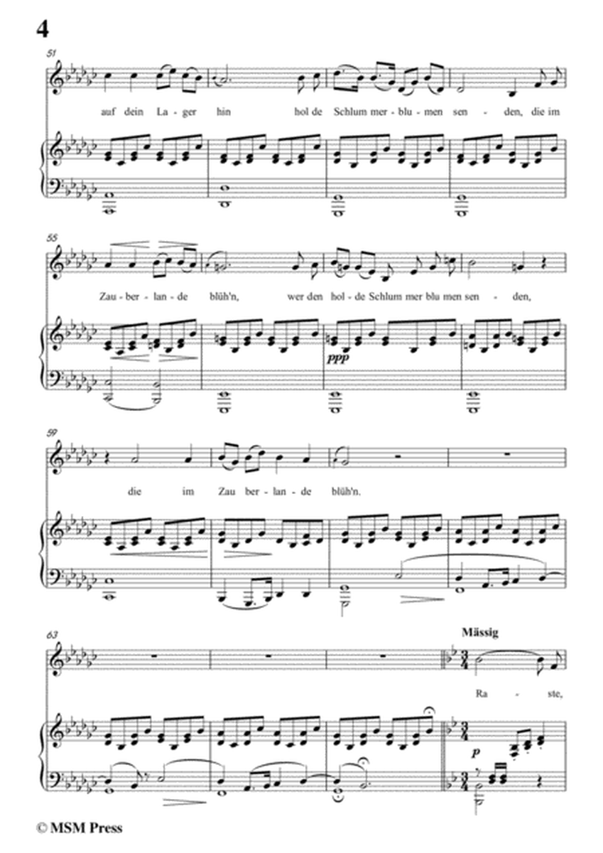 Schubert-Ellen's erster Gesang I,Op.52 No.1,in B flat Major,for Voice&Piano image number null