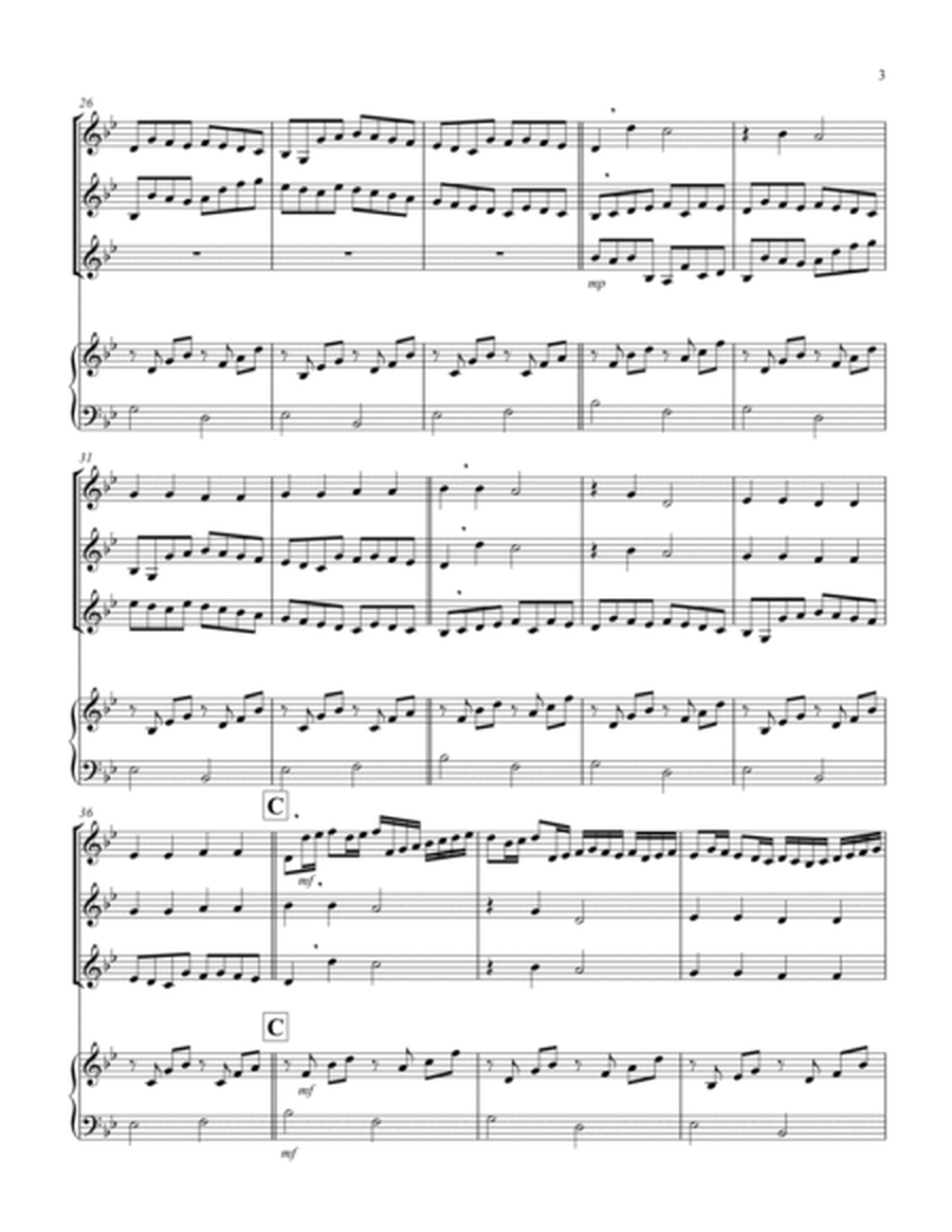 Canon (Pachelbel) (Bb) (Violin Trio, Keyboard)